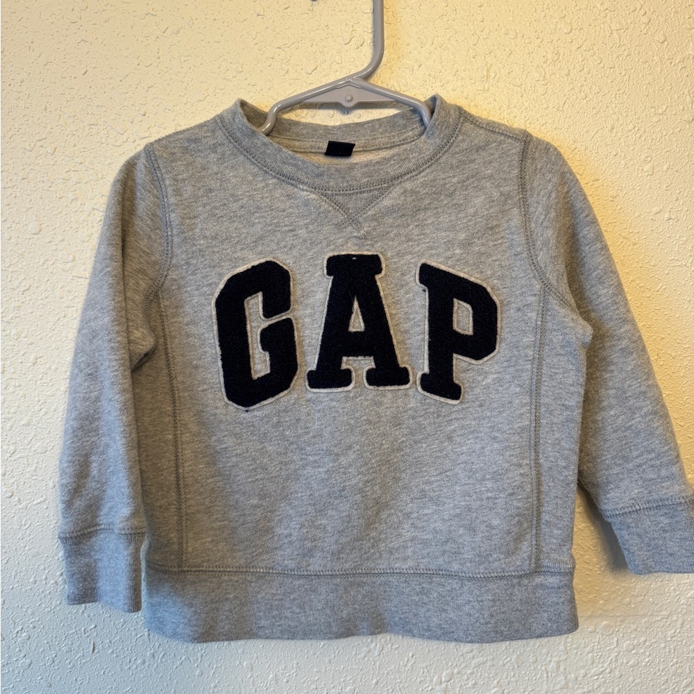 GAP Kids' Gray Logo Crewneck Sweatshirt